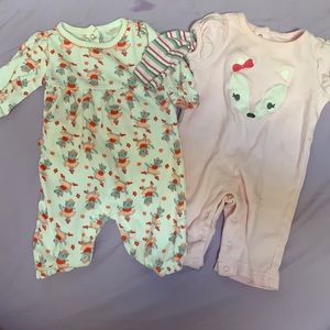 Set of Two Gymboree Rompers Sz 0-3 months